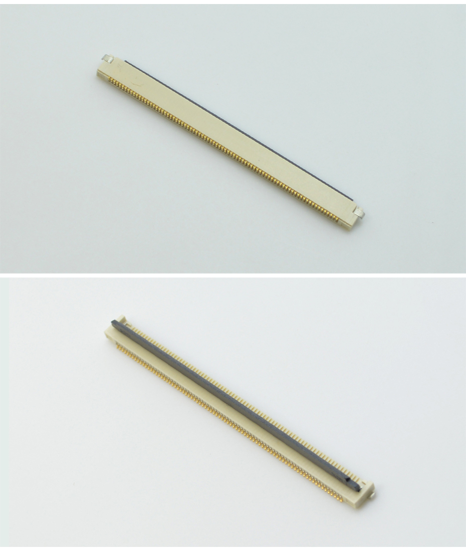  FPC/FFC连接器 间距0.5MM H1.8mm 80P 翻盖下接贴片式连接器,男人吃奶摸下挵进去啪啪麻豆