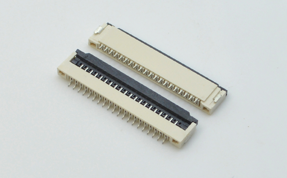 厂家日韩麻豆少妇无码黄色电影FFC扁平软排线插座1.0mm 16p-30P翻盖式下接SMT座子,男人吃奶摸下挵进去啪啪麻豆