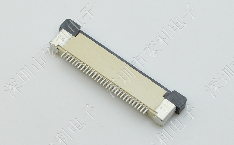 FFC/日韩麻豆少妇无码黄色电影 软排线插座 0.5mm间距-40P 下接拉锁 40Pin 抽屉式
