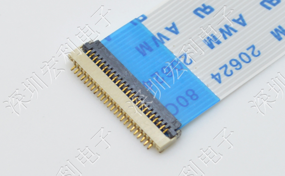 日韩麻豆少妇无码黄色电影 间距0.5mm 高H1.0 40P下接翻盖 SMT耐高温贴片连接器