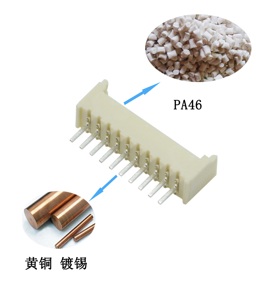 线对板后焊连接器1.25MM间距6A PCB端子 直插电子线束胶壳接插件,男人吃奶摸下挵进去啪啪麻豆