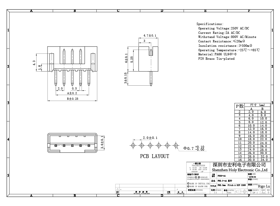 新品现货供应PHD2.0直针连接器2.0间距按插件条形连接器2-12P,男人吃奶摸下挵进去啪啪麻豆