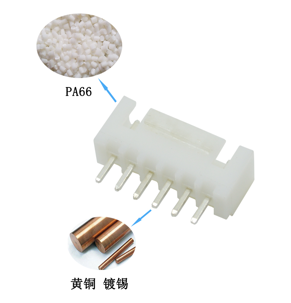 XH针座 直针座 11A 2.54MM间距连接器 180度直针 接插件,男人吃奶摸下挵进去啪啪麻豆